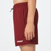Seersucker 16" Beach Short - Iron Red