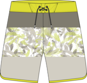 Session Rc 19" Boardshort - Camo Palm Sulphur