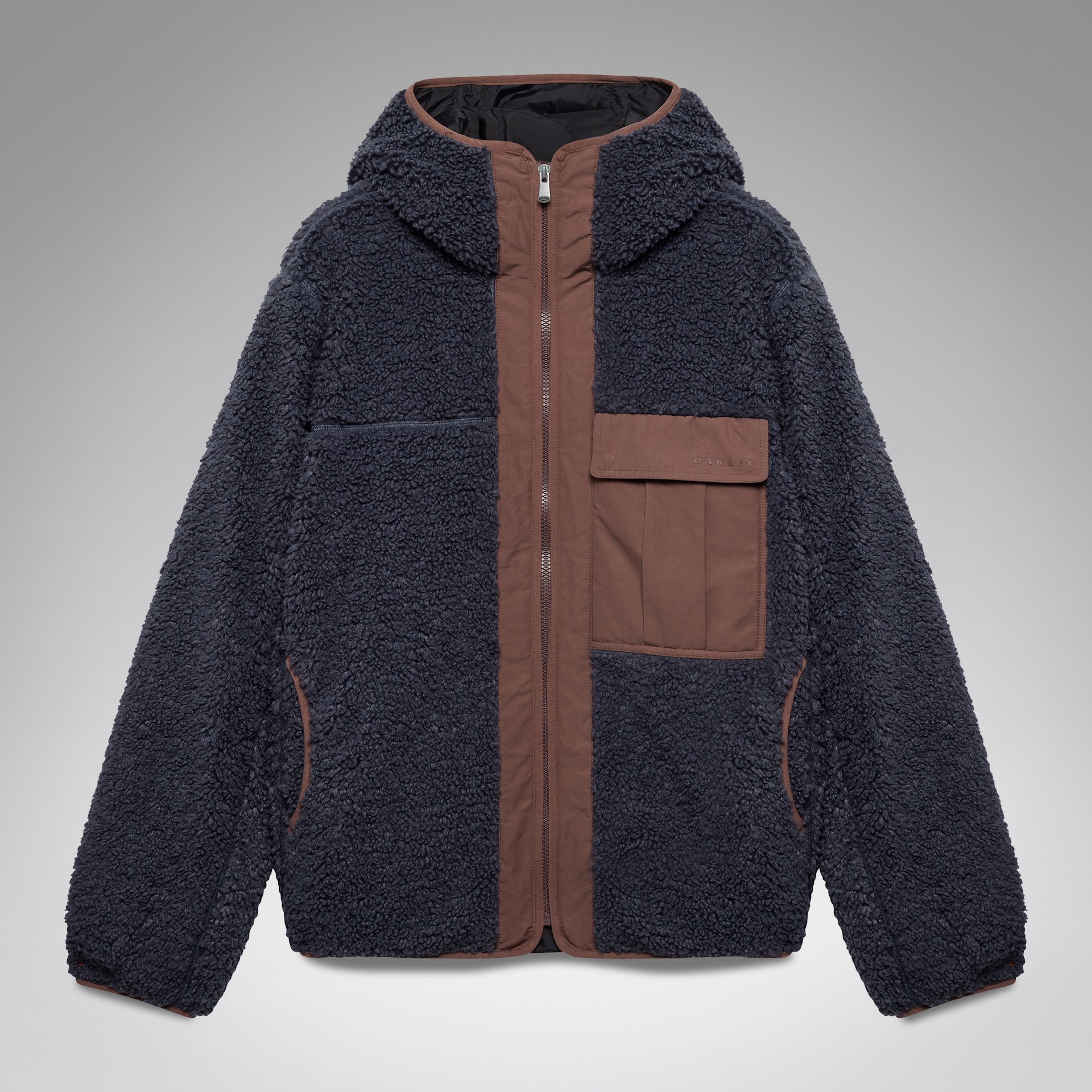 Oakley Snowdrift Full Zip Sherpa in Graphite | Oakley® US
