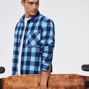 Essential Plus LT Flannel LS - Aviator Blue Check