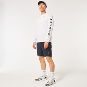 Slant Logo Print L/S Tee 6.0 - White