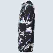 Technical Base Layer Ls Crew - Black Storm Print