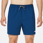 Seersucker 16" Beach Short - Poseidon