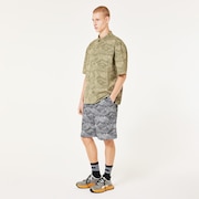 Outdoor Printed Short - Aop Mountain Black Cement