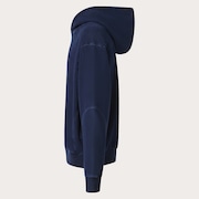 Indigo Side Zip Hoodie - Blue Indigo