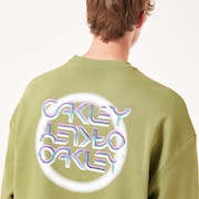 Mtl Ringed B1B Crew Sweatshirt - Fern