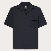 Cuban Collar SS Shirt - Blackout