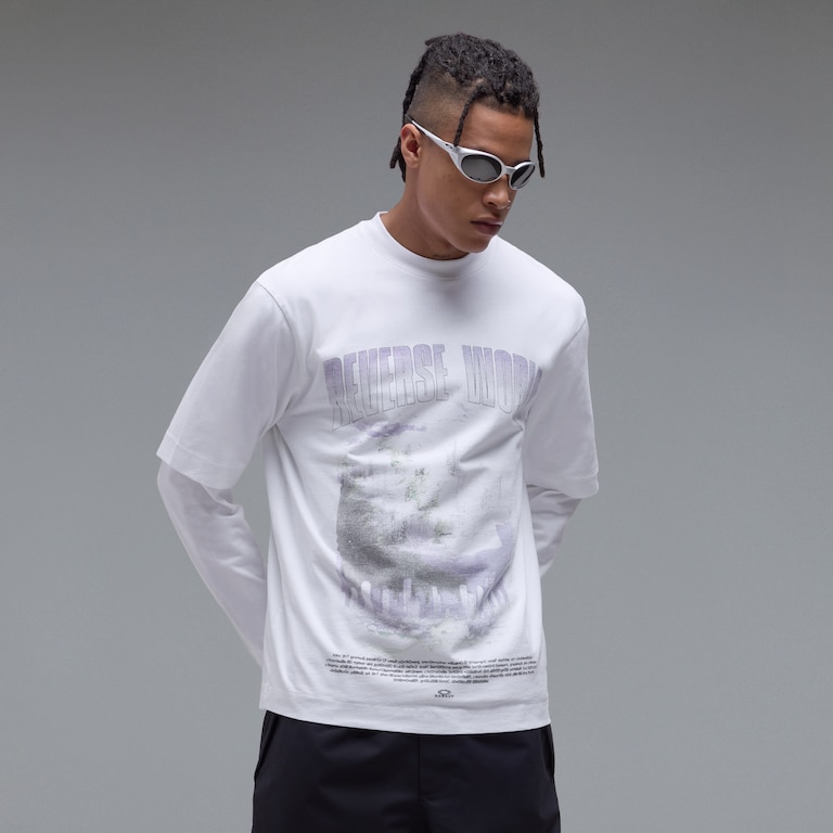 Reverse World Tee - White