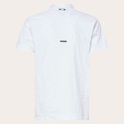 Skull Spotted Jacquard Mock - White