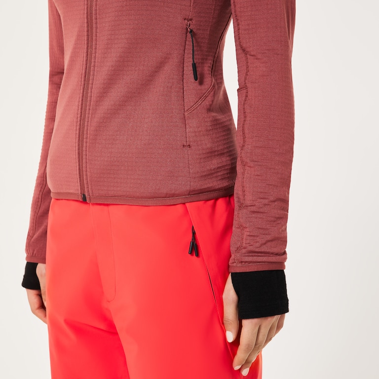 W. Canopy Full Zip Sweatshirt - Rosewood