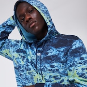 wind and sea uneven Dye カバーオール Oakley Cascade Hoodie Fleece in Neon Wave | Oakley® | Official