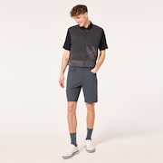 Jacquard Printed Polo - Blackout