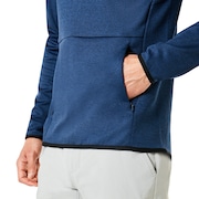Half Zip Golf Fleece - Dark Blue Medium Heather