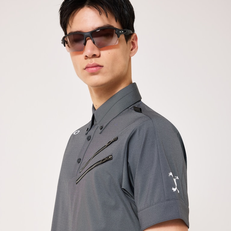 Skull Cool Stretch Claw Shirt - Pitch Black