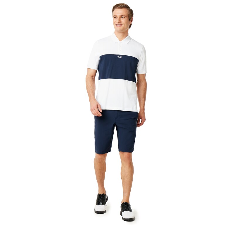 Color Block Polo Short Sleeve - White