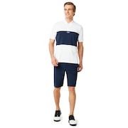 Color Block Polo Short Sleeve - White