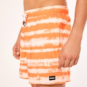 Blur Stripes Rc 16" Beachshort - Blurred Stripe Orange