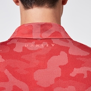 Camo Stripes Polo - Fog Gray