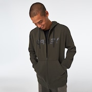 Teddy Full Zip Hoodie - New Dark Brush/Black