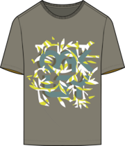 B1B Coral Tee - Boulder Green