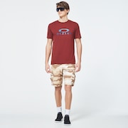 Water Ellipse Short Sleeve Tee - Spicy Red