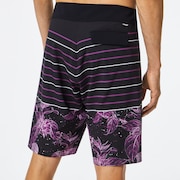 Retro Split 21 Boardshort - Purple Flower/Stripe