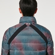 Skull Exalt Down Jacket - Black Print