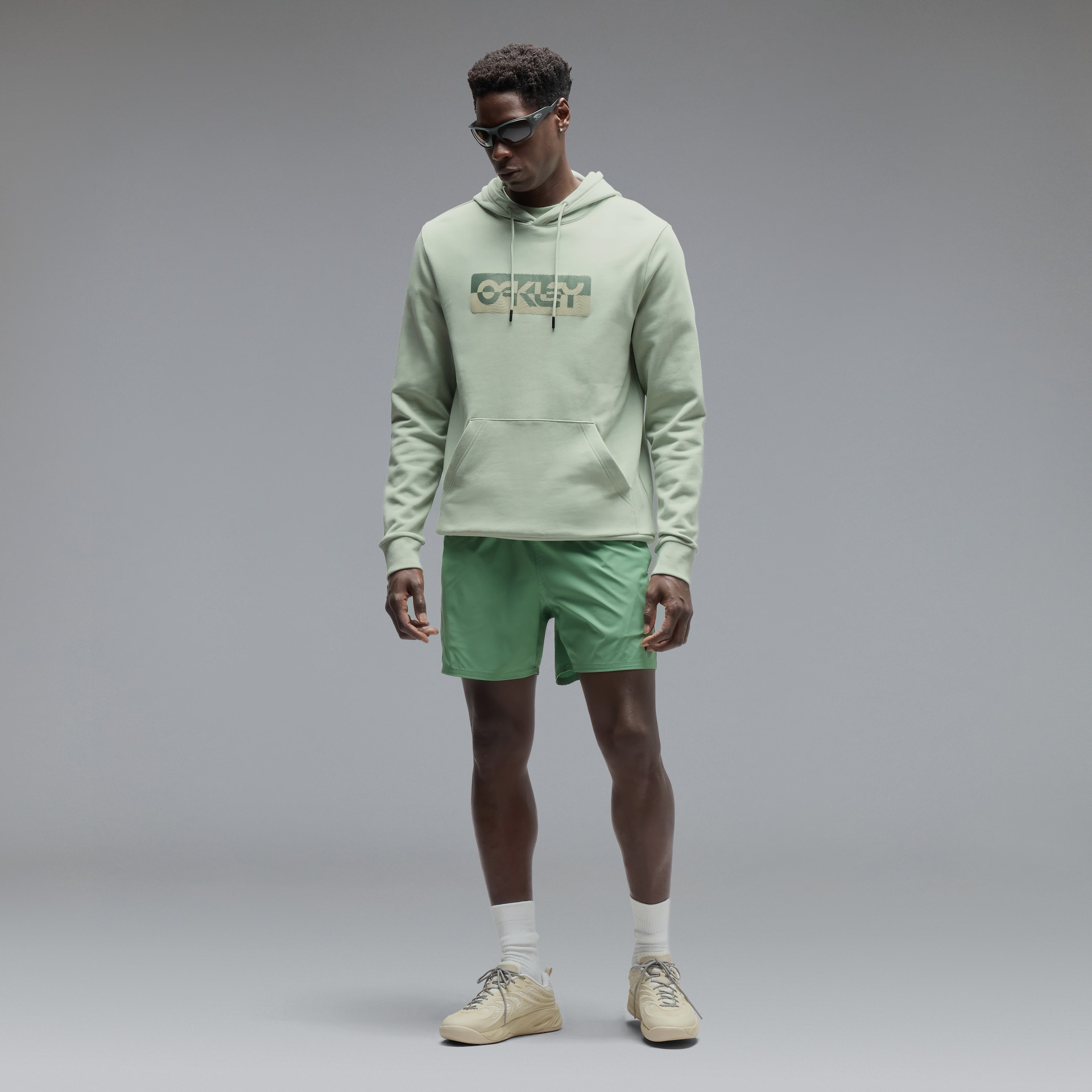 Oakley Duality B1B Po Hoodie Faded Green FOA406175-74W, Medium