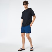 Seersucker 16" Beach Short - Poseidon