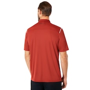 Polo Shirt Short Sleeve Striped Ellipse - Iron Red
