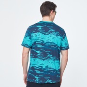 Water Print Short Sleeve Tee - Blue Water Print