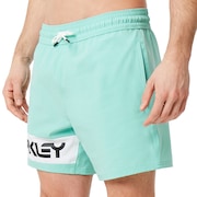 Beach Color Block 16 Inches - Aqua Green