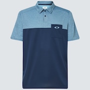 Blocked Gravity Polo - Universal Blue