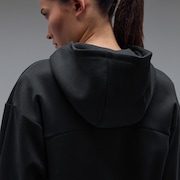 Radiant Peach Fleece Hoodie 12.0 - Pitch Black