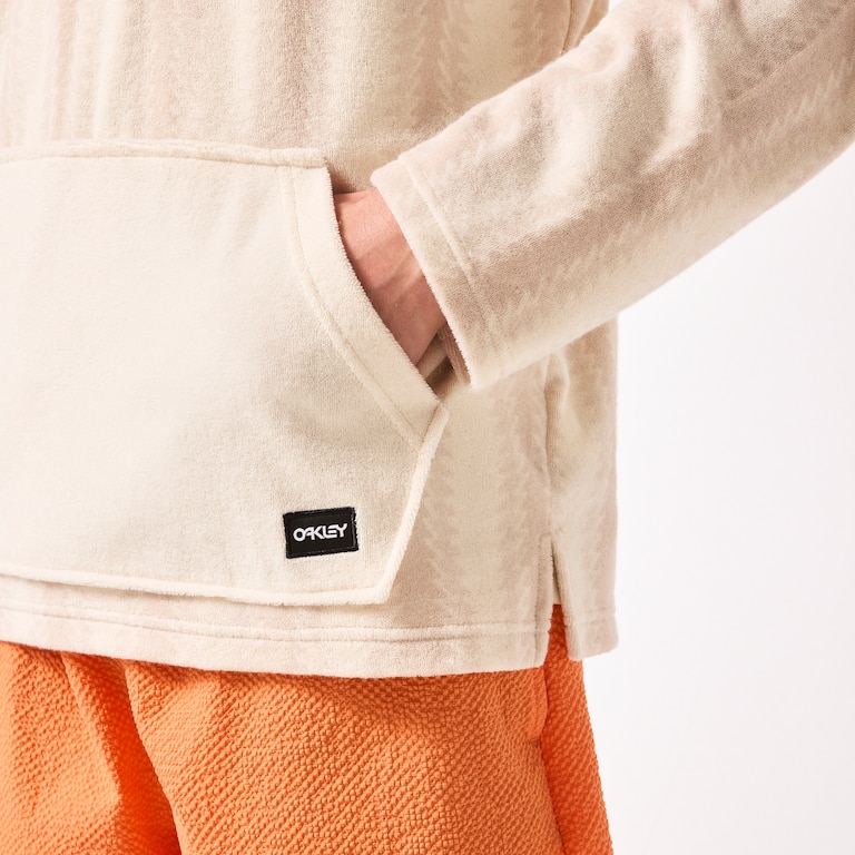Dawny 1/4 Zip Hoodie - Humus Zig-Zag Print