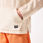 Dawny 1/4 Zip Hoodie - Humus Zig-Zag Print