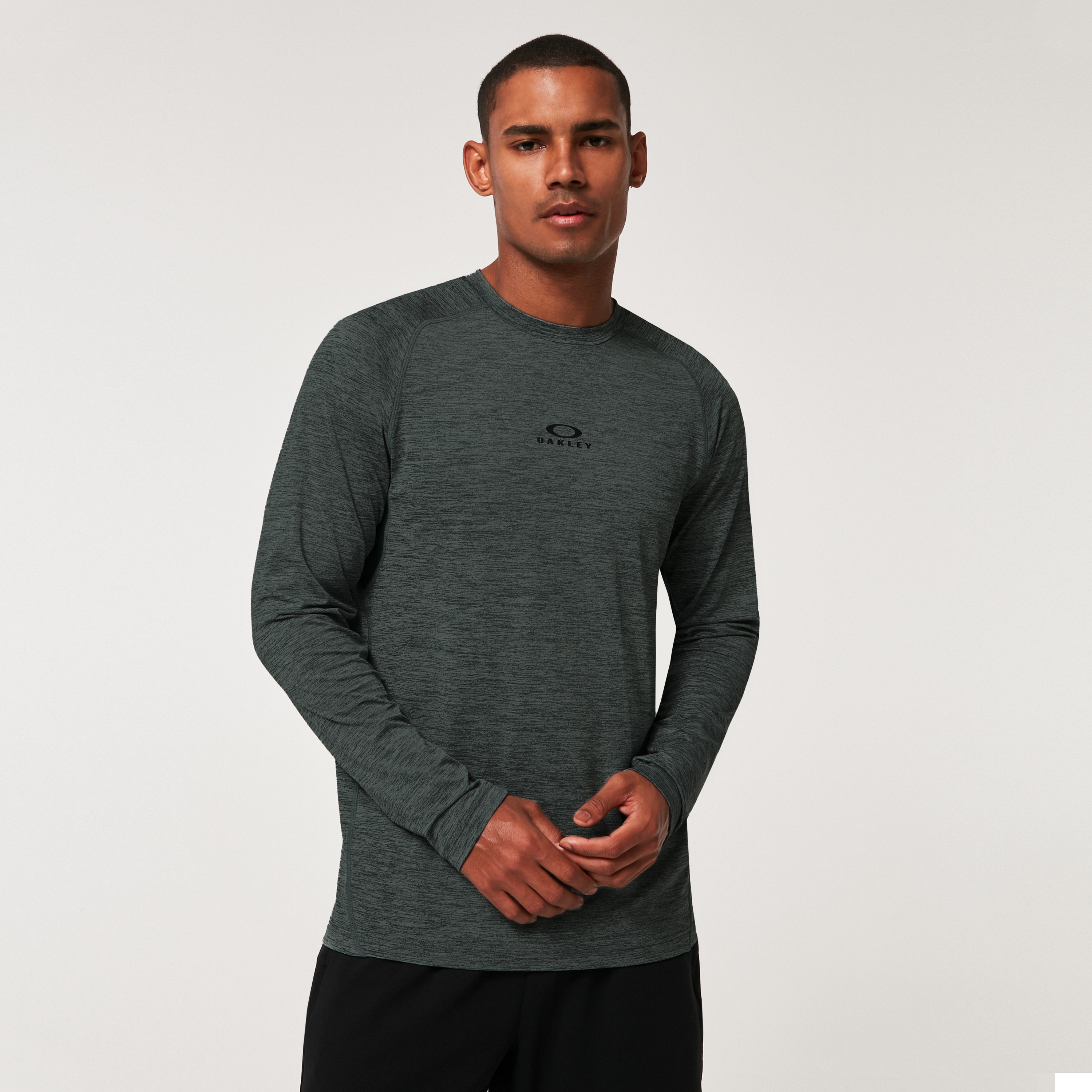 Oakley O Fit Rc LS Tee in Hunter Green Heather | Oakley