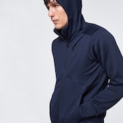 Enhance Grid Fleece Jacket 10.7 - Black Iris
