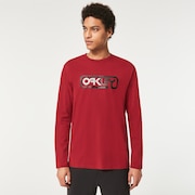 Locked In B1B Ls Tee - Iron Red