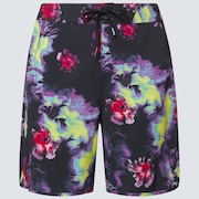 Floral Splash 19" Boardshort - Acid Flower Print