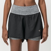 2 In 1 Shorts - Blackout