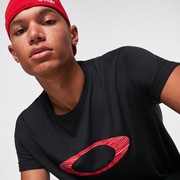Laser Stripe Ellipse Tee - Blackout
