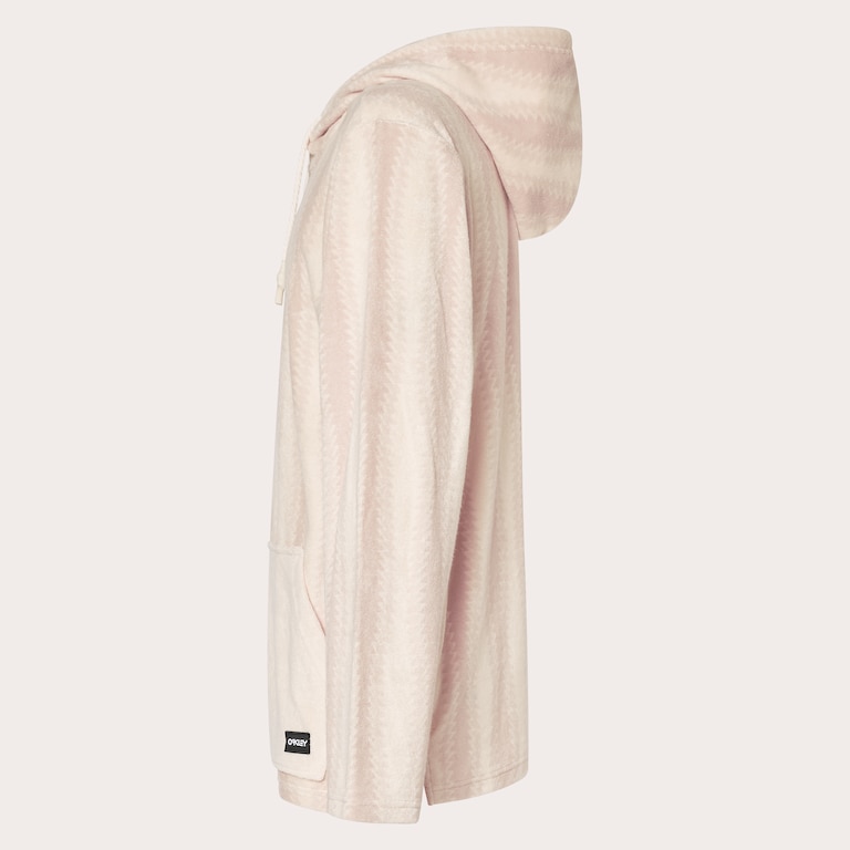 Dawny 1/4 Zip Hoodie - Humus Zig-Zag Print