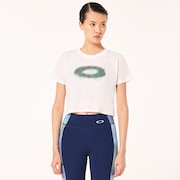 W Pursuit Crop Tee - White