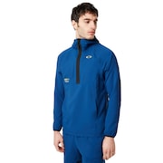 Oakley Enhance Wind Hoody Anorak 9.0 in Dark Blue | Oakley