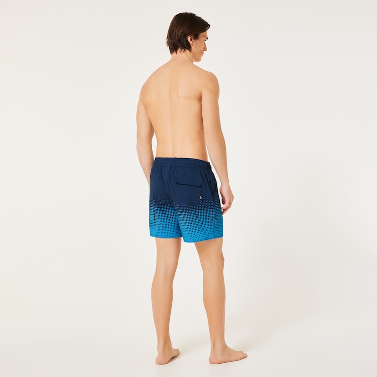 Sand Pixel Rc 16" Beachshort - Gradient Monogram Abyss/Blue