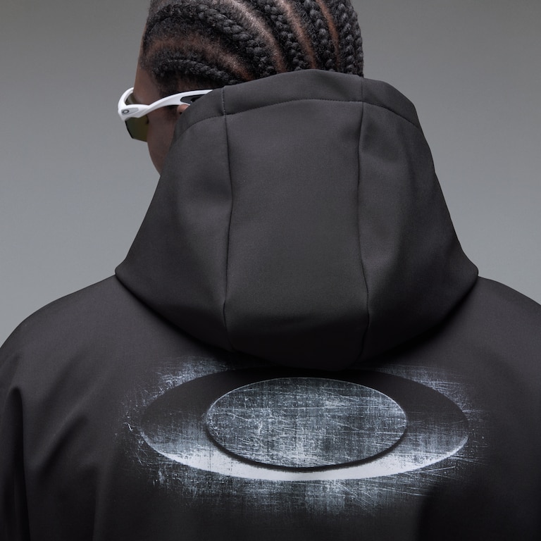 Wintertide Scratched Hoodie - Pitch Black