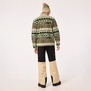 Mountain Fire Sherpa - Green Norway Pattern