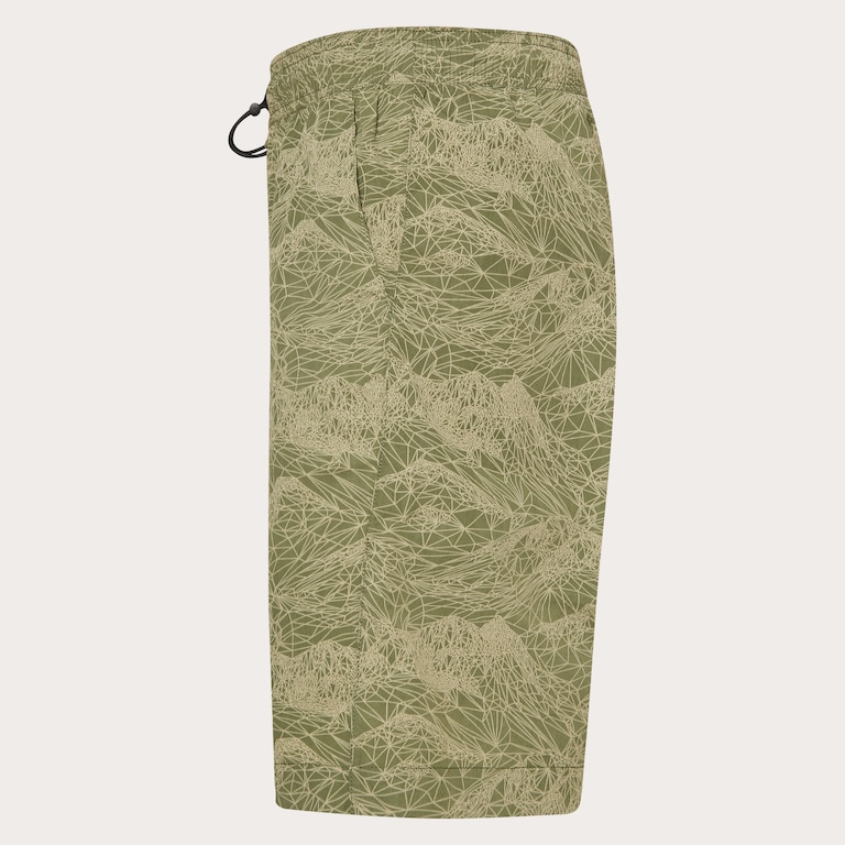 Outdoor Printed Short - Aop Mountain Green Pebble