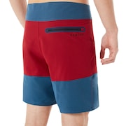 18 Inches Solid + Melange Boardshort - Ensign Blue Light Heather